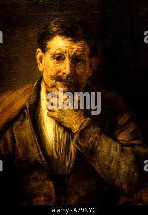 Der Apostel Bartholomäus 1661 Rembrandt Harmenszoon van Rijn niederländischen 1606 – 1669 Niederlande Armin Getty Museum Stockfoto