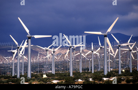 Wildwasser-Palm Springs Riverside County Kalifornien Windpark Stockfoto