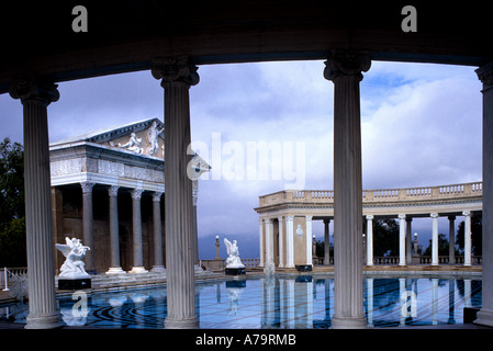 Hearst Castle war die palastartigen Anwesen der Zeitungsmagnat William Randolph Hearst Stockfoto