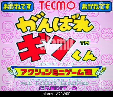 Ganbare Ginkun Tecmo 1995 Vintage Arcade Videospiel Screenshot - nur zur redaktionellen Nutzung Stockfoto