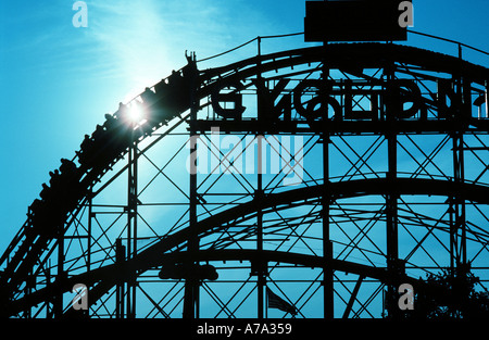 Cyclone-Achterbahn, Coney Island, Brooklyn NewYork Stockfoto