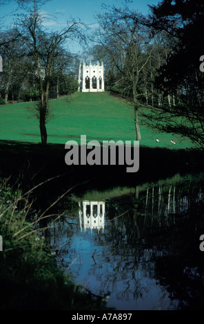 Gothick Tempel an Painshill Surrey Stockfoto