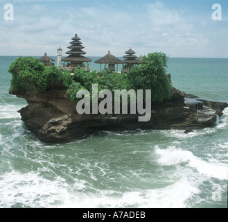 Tanah Lot Tempel auf der Insel Bali in Indonesien Stockfoto