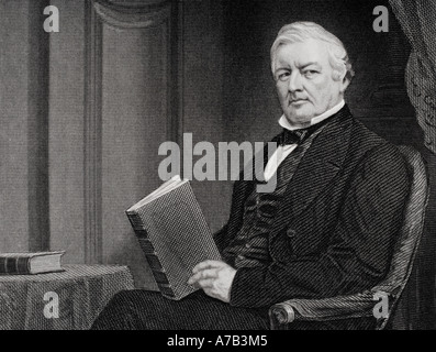 Millard Fillmore, 1800 - 1874. 13. Präsident der Vereinigten Staaten von Amerika. Aus einem Gemälde von Alonzo Chappel. Stockfoto