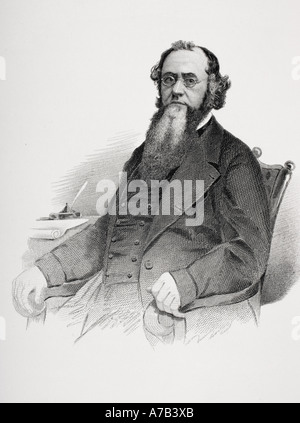 Edwin McMasters Stanton, 1814 - 1869. Amerikanischer Rechtsanwalt und Politiker und Sekretär des Krieges während des Amerikanischen Bürgerkriegs. Stockfoto