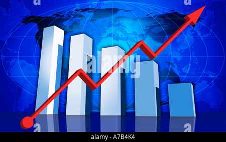 3D Grafik gerendert Stockfoto