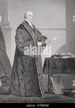 John Jay, 1745 - 1829. Amerikanischer Staatsmann, Patriot, Diplomat, Gründervater der Vereinigten Staaten und die Abschaffung der Todesstrafe. Stockfoto