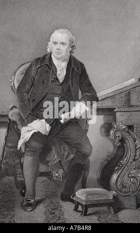 Robert Morris Jr., 1734 - 1806. Englisch - geborene Kaufmann und einer der Gründungsväter der Vereinigten Staaten. Unterzeichner der Erklärung der Unabhängigkeit Stockfoto