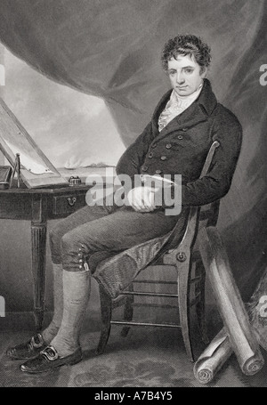 Robert Fulton, 1765 - 1815. Amerikanischer Erfinder und Ingenieur. Stockfoto