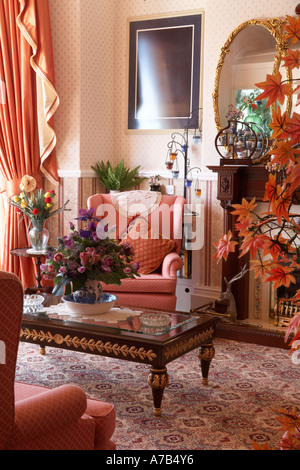 Lounge des kleinen Hotels in Nord-Wales Stockfoto