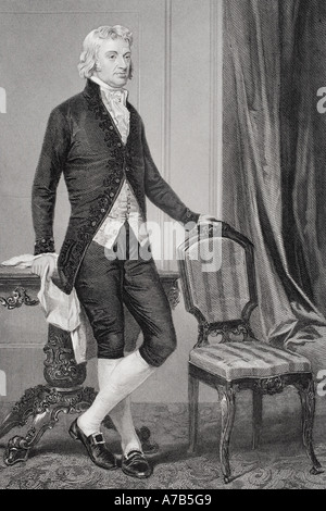 Robert R Livingston, 1746 - 1813. Amerikanischer Jurist, Politiker, Diplomat aus New York und einer der Gründungsväter der Vereinigten Staaten von Amerika. Stockfoto