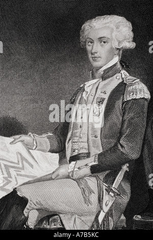 Marie-Joseph Paul Yves Roch Gilbert du Motier, Marquis De Lafayette, 1757-1834. Stockfoto