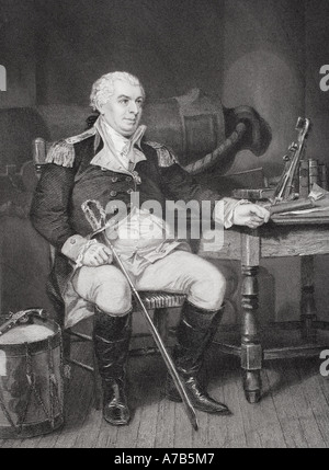 John Barry, 1745 - 1803. Irische amerikanischer Marineoffizier. Von der Malerei von Alonzo Chappel Stockfoto