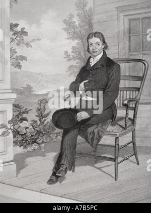 John Randolph, 1773-1833, aka John Randolph von Roanoke. Pflanzmaschine und ein Kongressabgeordneter aus Virginia, Aus einem Gemälde von Alonzo Chappel. Stockfoto