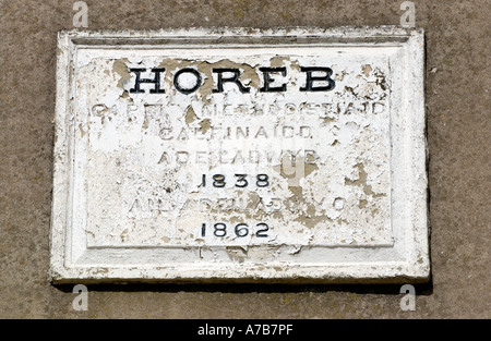 Horeb Kapelle am Pentyrch in der Nähe von Cardiff South Wales UK gebaut 1838 umgebaut 1862 nun bestiegen, und stillgelegten Stockfoto