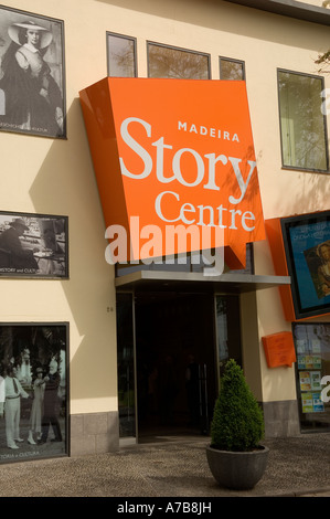 Eingang nach Madeira Geschichte Museum Funchal Madeira Portugal EU Europa Stockfoto