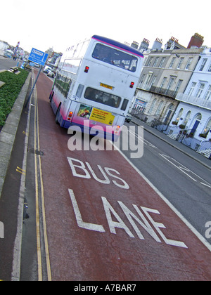 Bus Lane, Großbritannien UK Stockfoto