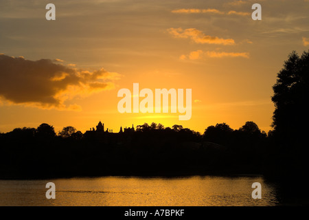 Sonnenuntergang am Frimley Luken 3 Stockfoto