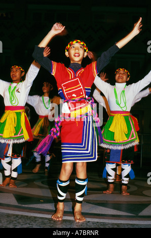 Aborigine-Kinder am Kulturshow, taiwan Stockfoto