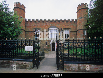 Abbey House auf dem Gelände des St. Marys Abbey jetzt die offizielle Residenz der Bürgermeister von Winchester Hampshire, ENGLAND Stockfoto
