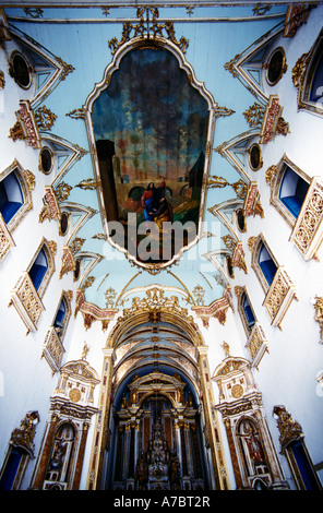 Igreja de São Pedro Dos Clerigos Interieur, Salvador, Brasilien Stockfoto