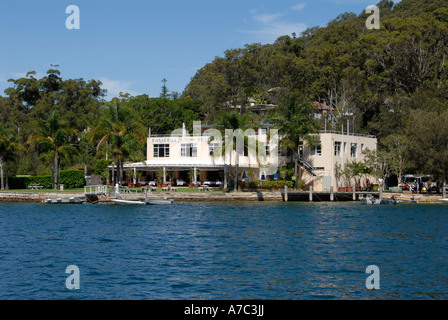 Pasadena-Restaurant Kirche Punkt Pittwater Sydney NSW Australia Stockfoto