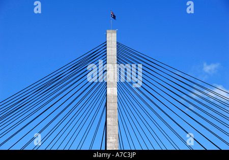 Pylon Anzac Bridge Sydney NSW Australia Stockfoto