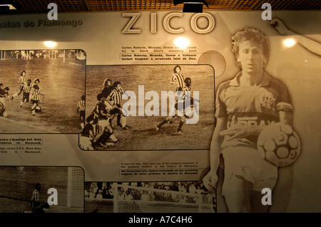 Im Museum im Maracana-Stadion, Rio De Janeiro anzeigen Stockfoto