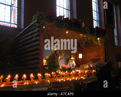 Geburt Christi-Krippe irische Kirche Stockfoto