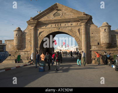 Porte De La marine Hafen Tor Essaouira Marokko Stockfoto