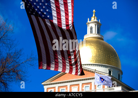Massachusetts State House Boston MA Stockfoto