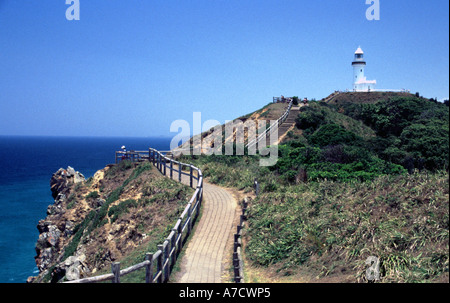 Leuchtturm am Cape Byron Headland Reserve, Byron Bay Australien Stockfoto