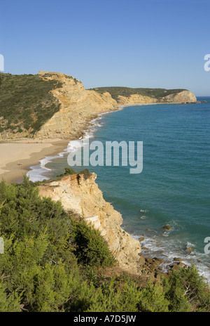 Boca Rio Beach in der Nähe von Salema und Burgau Stockfoto