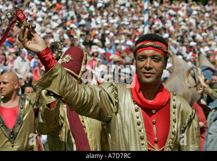 Kaltenberg, GER, 03. Juli 2005 - spielt Ritter in Kaltenberg in der Nähe von München. Stockfoto