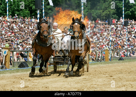 Kaltenberg, GER, 03. Juli 2005 - spielt Ritter in Kaltenberg in der Nähe von München. Stockfoto