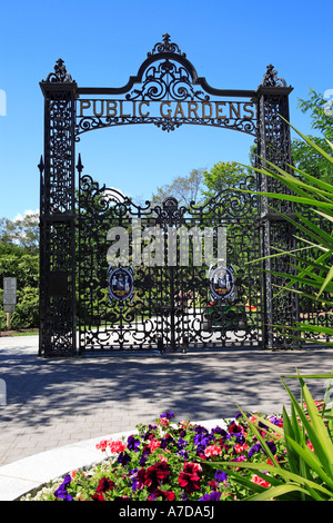 Haupttor, Halifax Public Gardens Stockfoto