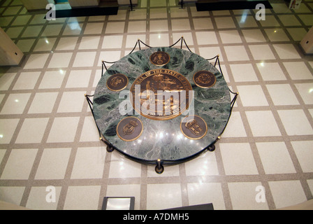 Das große Siegel des Staates Florida in das Innere des neuen aktuellen State Capitol Building in Tallahassee Florida FL Stockfoto