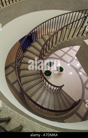 Spiralförmige Treppe in das State Capitol Building in Tallahassee Florida FL Stockfoto