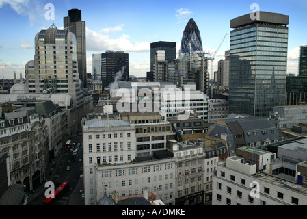 Gesamtansicht von der City of London, UK Stockfoto