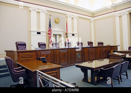 Im Inneren der State Supreme Court Building Tallahassee in Florida Stockfoto