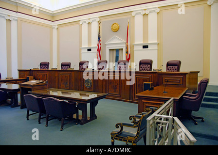 Innen State Supreme Court Building Tallahassee in Florida Stockfoto