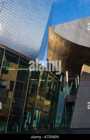 Haube und Dach bei Einfahrt in das Lowry Centre, Salford Quays Stockfoto