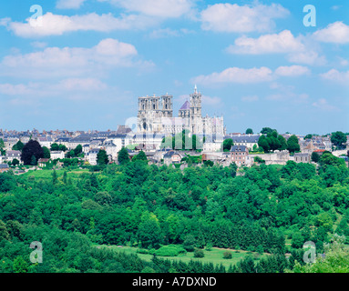 FRANKREICH PICARDIE LAON KATHEDRALE NOTRE-DAME Stockfoto