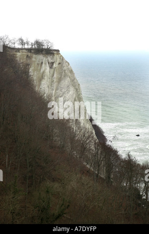 Kreide-Felsen Koenigsstuhl aus Viktoria, Deutschland, Rügen, NP Jasmund Stockfoto