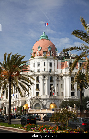 Das Hotel Negresco an der Promenade des Anglais-Nizza Stockfoto