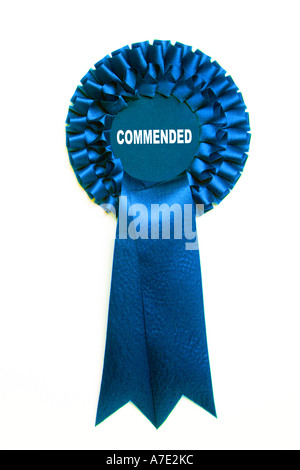 Gewinner und Verlierer Rosettes Stockfoto