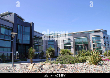 Admiralität Park Finanzplatz, Guernsey Stockfoto