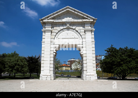 S. Bento Triumphbogen in Espanha Square, Lissabon, Portugal Stockfoto