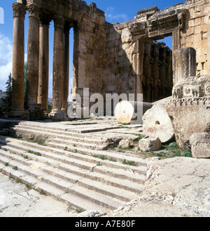 Tempel des Bacchus Baalbek Libanon Nahost Stockfoto