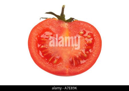 Tomaten halbieren Stockfoto